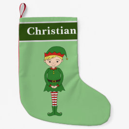 Meia De Natal Pequena Especial Natalino Cristão do Auxiliar do Papai Noe