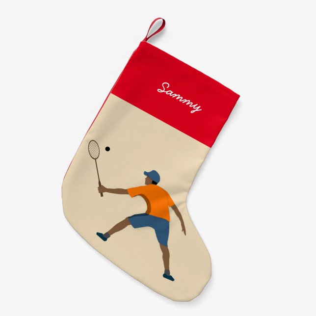 Meia De Natal Pequena Esquadrão (Frente (Pendurada))