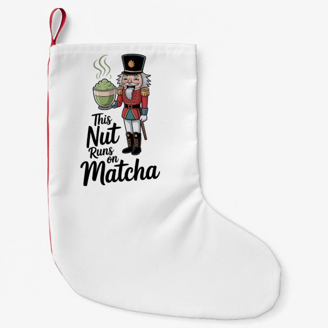 Meia De Natal Pequena Este quebra-nozes funciona com Noz de Matcha Natal (Frente)