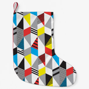 Meia De Natal Pequena Estilo Retro Bauhaus: Abstrato sem costura
