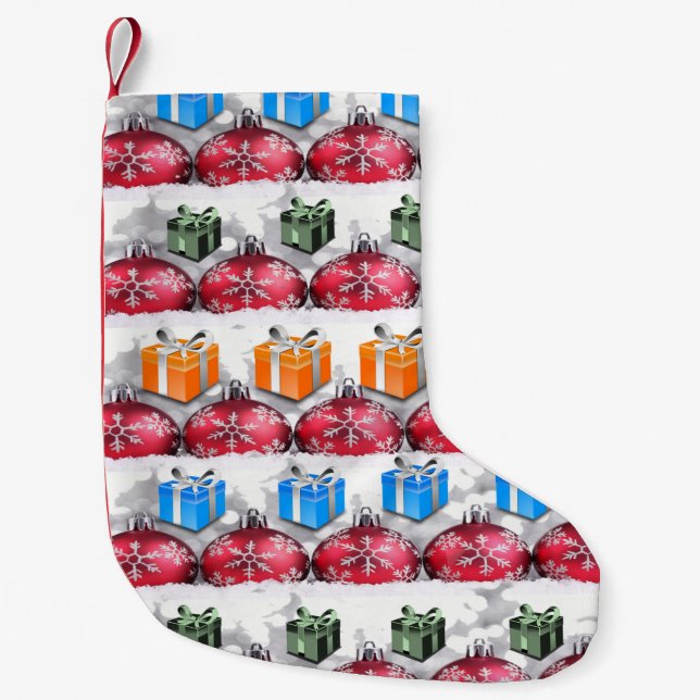 Meia De Natal Pequena estocagem de Natal (Frente)