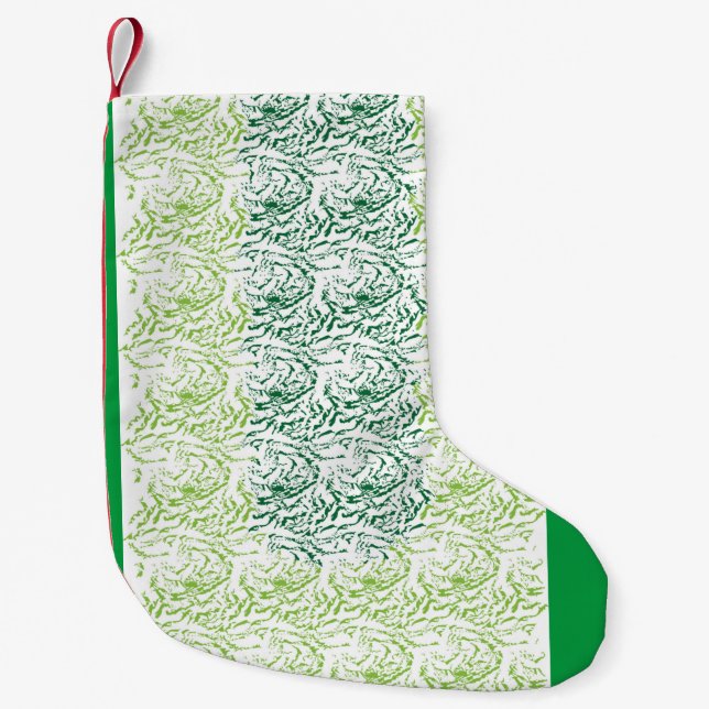 Meia De Natal Pequena Estoque de Natal (Frente)