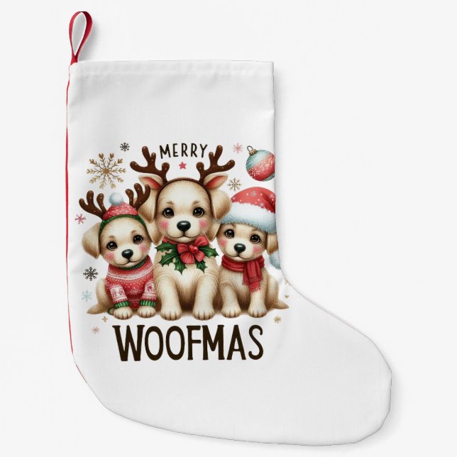 Meia De Natal Pequena Estoque de Natal (Frente)