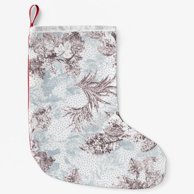 Meia De Natal Pequena Estoque de Natal (Frente)