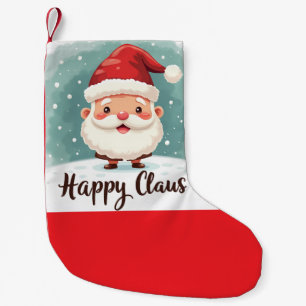 Meia De Natal Pequena estoque de natal santa claus