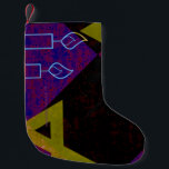 Meia De Natal Pequena Estrela Feliz de Hanukkah de David menorah Dreidel<br><div class="desc">Feliz Estrela de Chanucá de David menorah Dreidel SlipperyVelas de Celebração Artística de Joe Hebraico Judeu Chanukah dá decorações religião judaica</div>