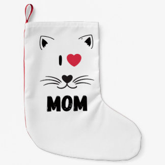 Meia De Natal Pequena Eu amo mamãe