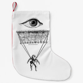 Meia De Natal Pequena Eu salto de pára-quedas