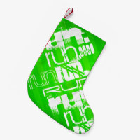 Executar; faixas verdes de neon
