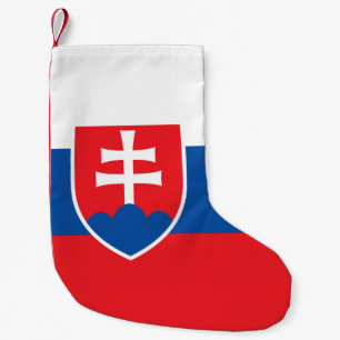 Meia De Natal Pequena Existências de Natal com Bandeira da Eslováquia