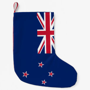 Meia De Natal Pequena Existências de Natal com Bandeira da Nova Zelândia