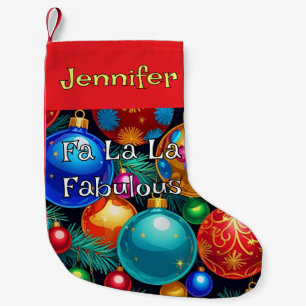 Meia De Natal Pequena Fa La Fabulous Maximalista Tacky-Chic