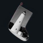 Meia De Natal Pequena Farol Ocracoke<br><div class="desc">Farol Ocracoke</div>