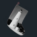 Meia De Natal Pequena Farol Ocracoke<br><div class="desc">Farol Ocracoke</div>