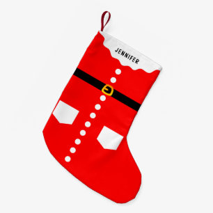 Meia De Natal Pequena Fato de Papai Noel Engraçado Personalizado
