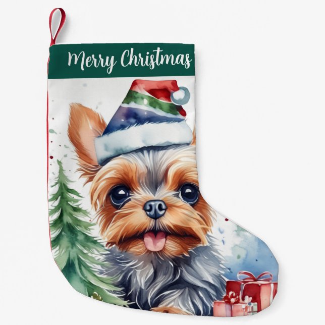 Meia De Natal Pequena Feliz Natal Hat Fesitorkshire - (Frente)