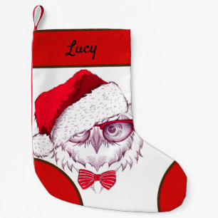 Meia De Natal Pequena Feliz Natal Minha doce coruja
