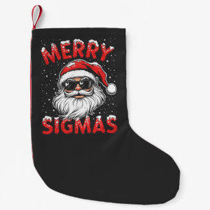 Meia De Natal Pequena Feliz Sigmas Engraçado Gen Alpha no Natal da escol