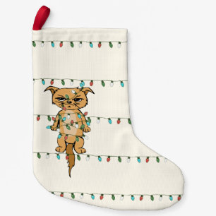 Meia De Natal Pequena Feriado de Gato do Grumpy Xmas, Engraçado