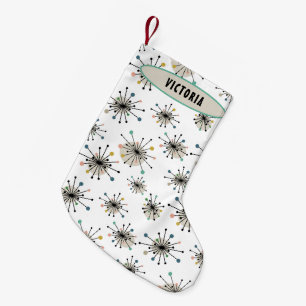 Meia De Natal Pequena Feriado de Inicialização com Meio século de Nom