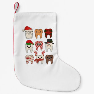 Meia De Natal Pequena Feriado Dentista Engraçado de Natal Dental