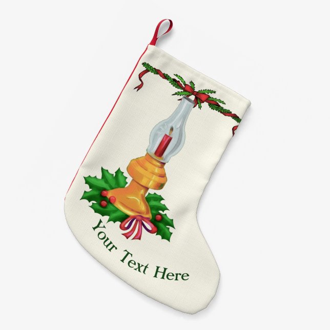 Meia De Natal Pequena Feriado Festiva 2 (Frente (Pendurada))