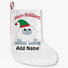 Meia De Natal Pequena Feriados de Leite! Natal Yeti