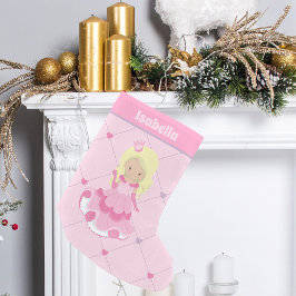 Meia De Natal Pequena Festa de aniversário bonito Princesa Loura Rosa