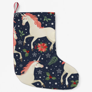Meia De Natal Pequena flamingos rosados, aves exóticas, ananás, tropic