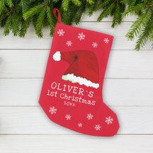 Floco de Neve Vermelho de Papai Noel de Natal