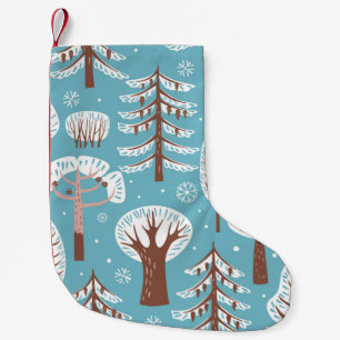 Meia De Natal Pequena Floresta, árvores. Um fundo perfeito. Inverno