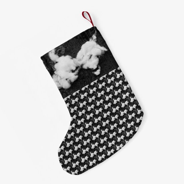 meia de natal pequena fofa e macia (Verso (Pendurada))