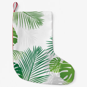 Meia De Natal Pequena Folhas 7