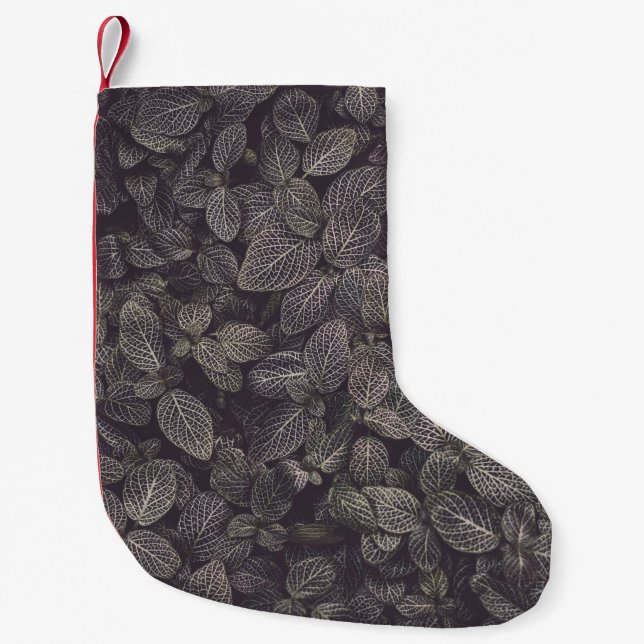 MEIA DE NATAL PEQUENA FOLHAS VERDES (Frente)