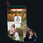 Meia De Natal Pequena Foto da Família Joy Christmas Collage Green Xmas<br><div class="desc">Capture o espírito do Natal com nossa Família Foto Joy Natal Collage Xmas Stocking, uma alegre adição à sua coleção de meias de Natal Feliz. Esta dádiva é projetada para celebrar o amor e a união de sua família, fazer-a uma manutenção acarinhada que incorpore a verdadeira essência da estação. Feito...</div>