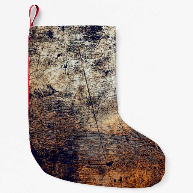 Meia De Natal Pequena Fratura da angústia de textura (Frente)