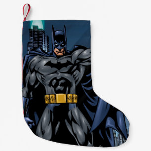 Meia De Natal Pequena Frente de Cheio do Batman