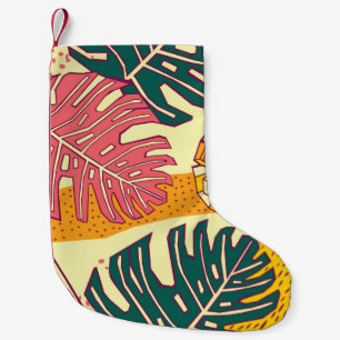 Meia De Natal Pequena Fruta tropical: Design de padrão vibrante