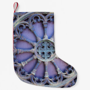 Meia De Natal Pequena Fundo com fragmento decorativo (portas antigas)