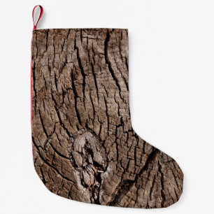 Meia De Natal Pequena Fundo de madeira, antigo grunge, texturizado escur