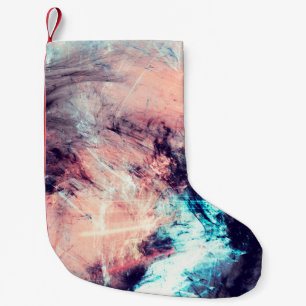 Meia De Natal Pequena fundo dinâmico de abstrato color com iluminação ef
