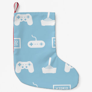 Meia De Natal Pequena Gamer temático do jogo de vídeo do design do jog
