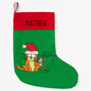 Meia De Natal Pequena Gato Divertido Cartoon Natal Cute Rato