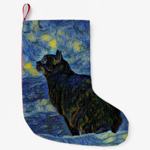 Meia De Natal Pequena Gato Shambhala de pintura digital em Vincent Van G