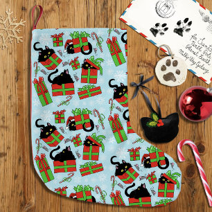 Meia De Natal Pequena Gatos De Caixa De Natal