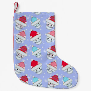 Meia De Natal Pequena Gatos de Natal Fofos