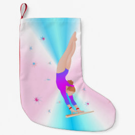 Meia De Natal Pequena Ginástica - Fly Girl Christmas Stocks