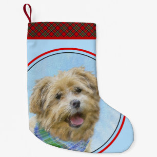 Meia De Natal Pequena Glen of Imaal Terrier Painting - Arte Original de