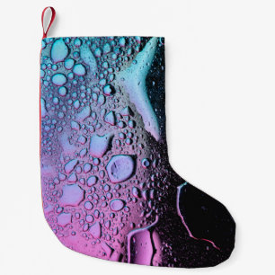 Meia De Natal Pequena Gotas de água no painel de vidro