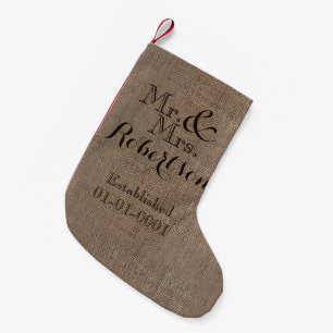 Meia De Natal Pequena Guarda-Saída de Casamento Russo Personalizado
